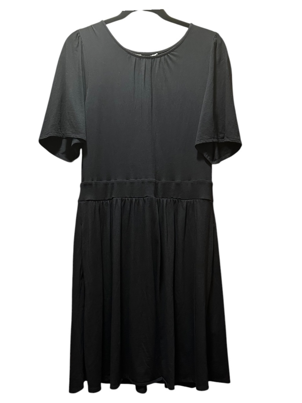 BODEN Black Scoop Neck Short Sleeve Dress